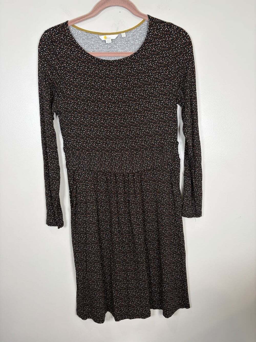Boden Abigail Jersey Size 12P Petite Modest Teacher Work Polka Dot